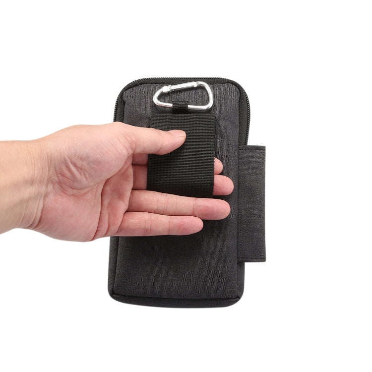 Single checked denim Multi-functional Universal Mobile Phone Waist Pack Case for 6.3 Inch or Belo...