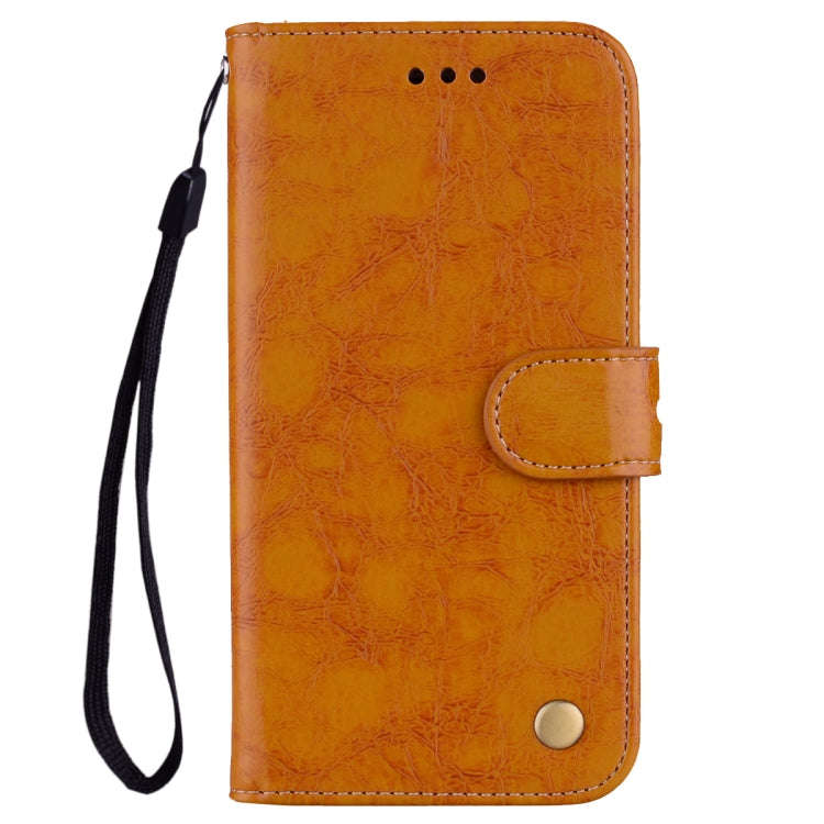 Business Style Oil Wax Texture Horizontal Flip Leather Case for Huawei Honor 20, with Holder & Ca...