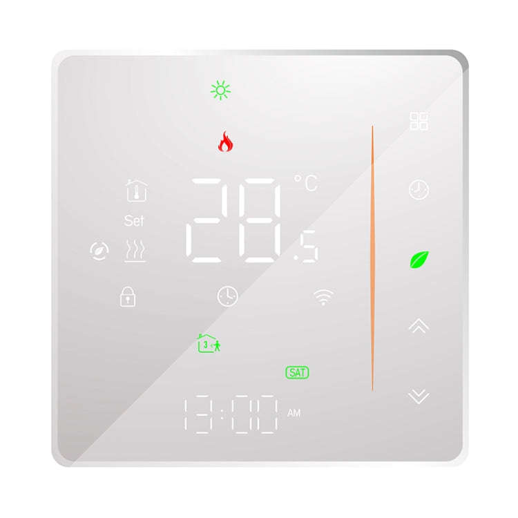BHT-006GBLW 95-240V AC 16A Smart Home Heating Thermostat for EU Box, Control Electric Heating wit...