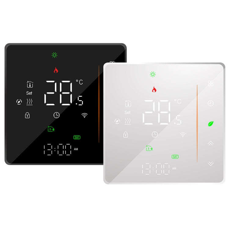 BHT-006GCLW 95-240V AC 5A Smart Home Heating Thermostat for EU Box, Control Boiler Heating with O...