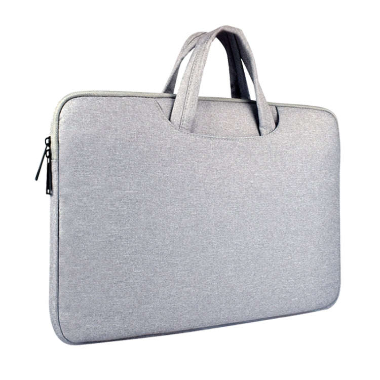 Breathable Wear-resistant Shoulder Handheld Zipper Laptop Bag, For 14 inch and Below Macbook, Sam...