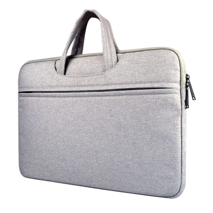 Breathable Wear-resistant Shoulder Handheld Zipper Laptop Bag, For 14 inch and Below Macbook, Sam...
