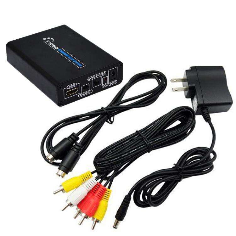 HDMI to Composite / AV S-Video Converter RCA CVBS/L/R Video Converter Adapter, AU Plug