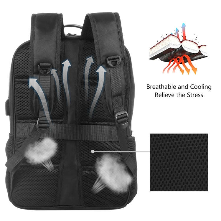 HAWEEL 14W Solar Panel Power Backpack Laptop Bag with Handle and 5V / 2.1A Max USB Charging Port(...