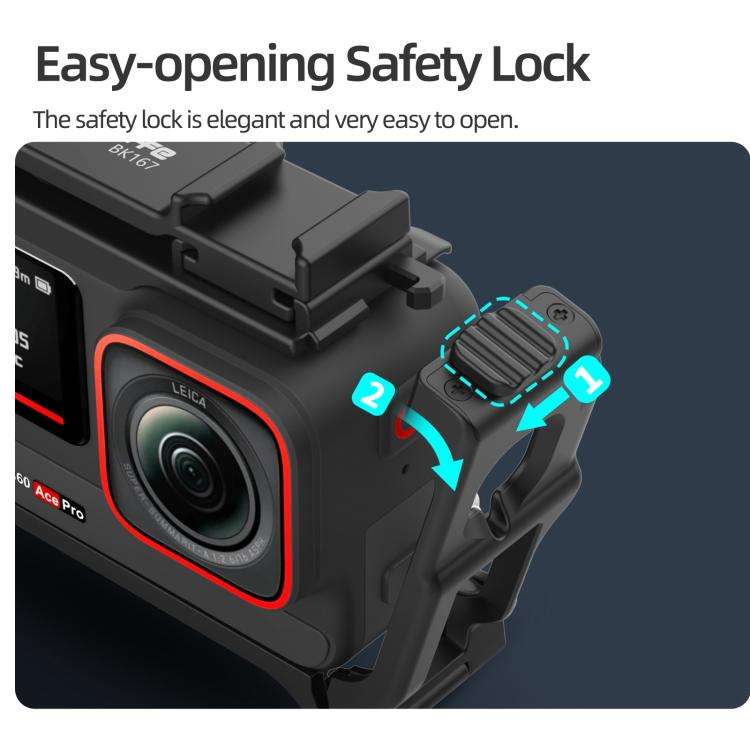 Sunnylife 2-in-1 Detachable Protective Frame & Street Photography Handle for Insta360 Ace Pro 2 /...