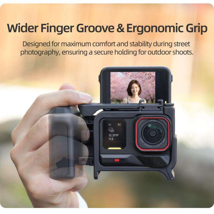 Sunnylife 2-in-1 Detachable Protective Frame & Street Photography Handle for Insta360 Ace Pro 2 /...