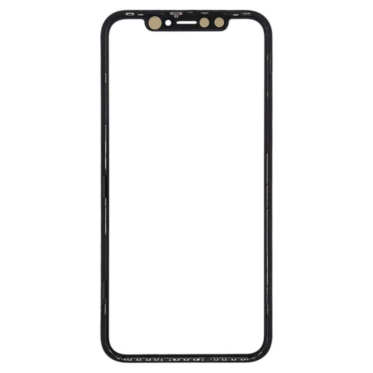 Front Screen Outer Glass Lens with Frame & OCA Optically Clear Adhesive for iPhone 11(Black)