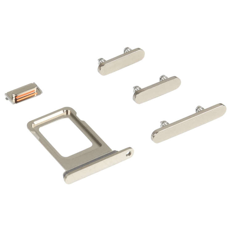 SIM Card Tray + Side Keys for iPhone 14 Pro Max(Gold)
