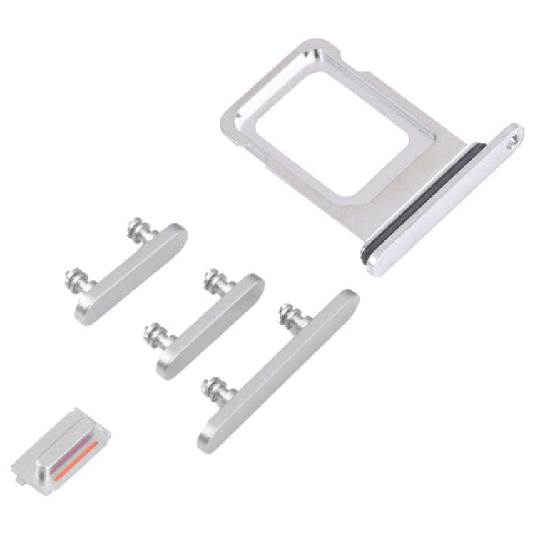 SIM Card Tray + SIM Card Tray + Side Keys for iPhone 14 Pro (Silver)