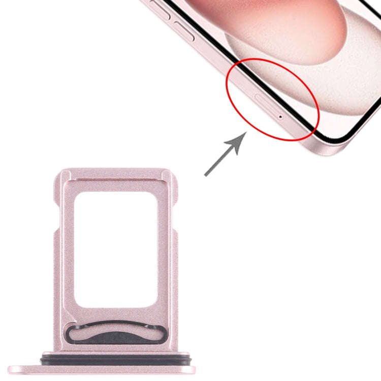 For iPhone 15 SIM + SIM Card Tray (Pink)