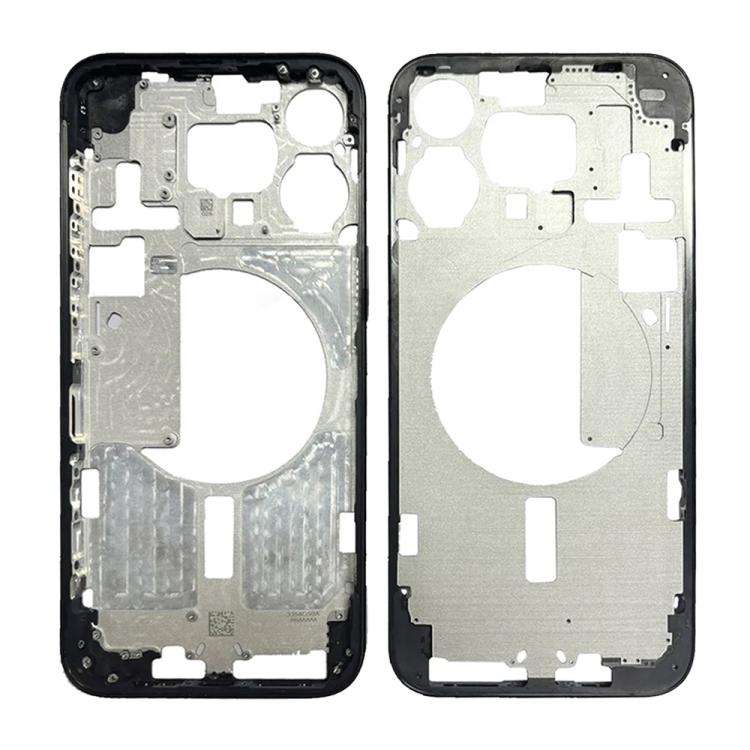 For iPhone 15 Pro Max Middle Frame Bezel Plate, Version:US Version (Black)
