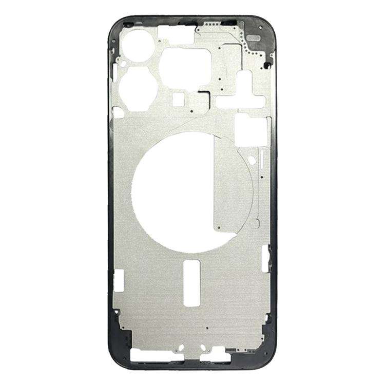 For iPhone 15 Pro Max Middle Frame Bezel Plate with Side Keys + Card Tray, Version:CE EU Version ...