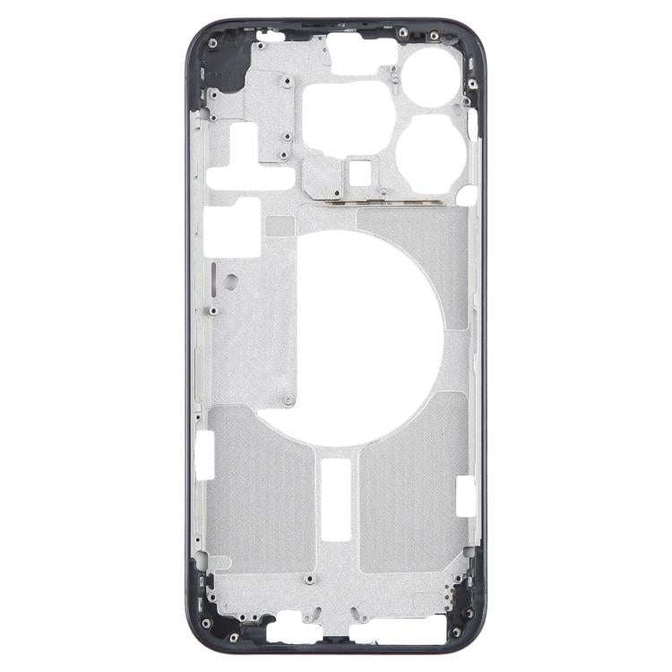 For iPhone 15 Pro Max Middle Frame Bezel Plate with Side Keys + Card Tray, Version:CE EU Version ...