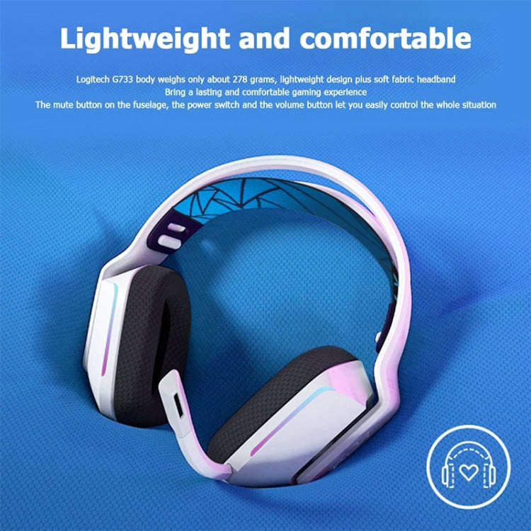 Logitech G733 LIGHT SPEED Wireless RGB Gaming Headset(Silver)