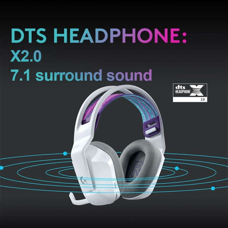 Logitech G733 LIGHT SPEED Wireless RGB Gaming Headset(Silver)