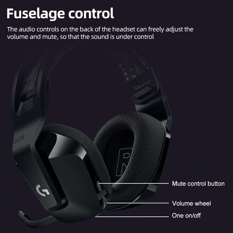 Logitech G733 LIGHT SPEED Wireless RGB Gaming Headset(Silver)