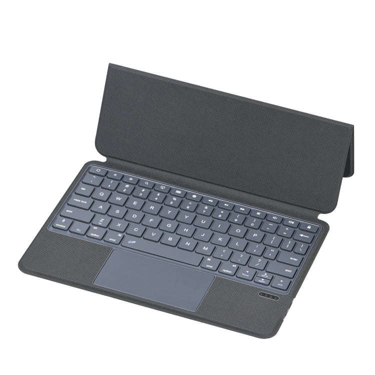 P3125-6 Grid Bluetooth Keyboard Leather Case with Touch Pad For iPad Air 11 2024 / Air 5 10.9 202...
