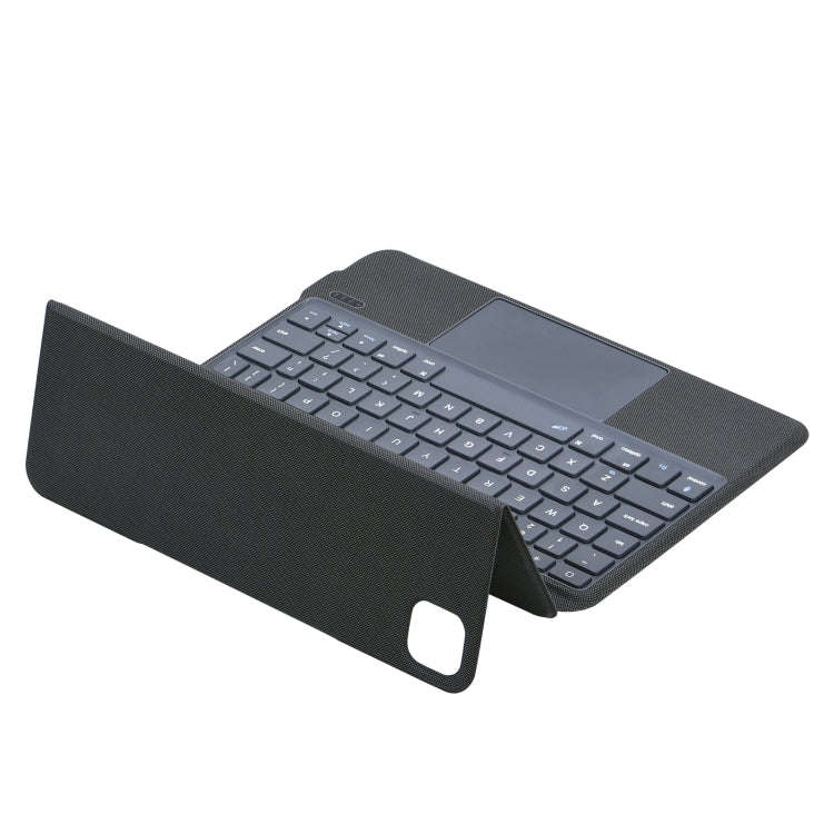 P3125-6 Grid Bluetooth Keyboard Leather Case with Touch Pad For iPad Air 11 2024 / Air 5 10.9 202...