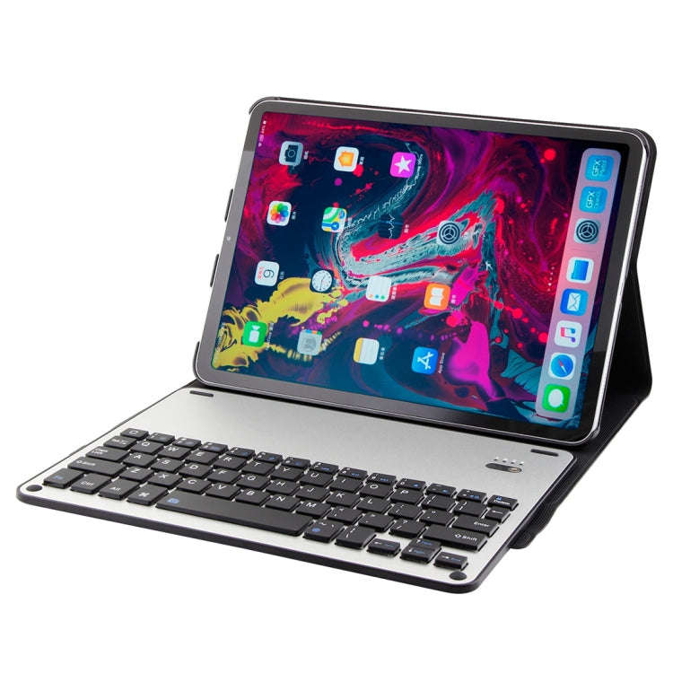 1139B Detachable Bluetooth 3.0 Aluminum Alloy Keyboard + Lambskin Texture Leather Tablet Case for...