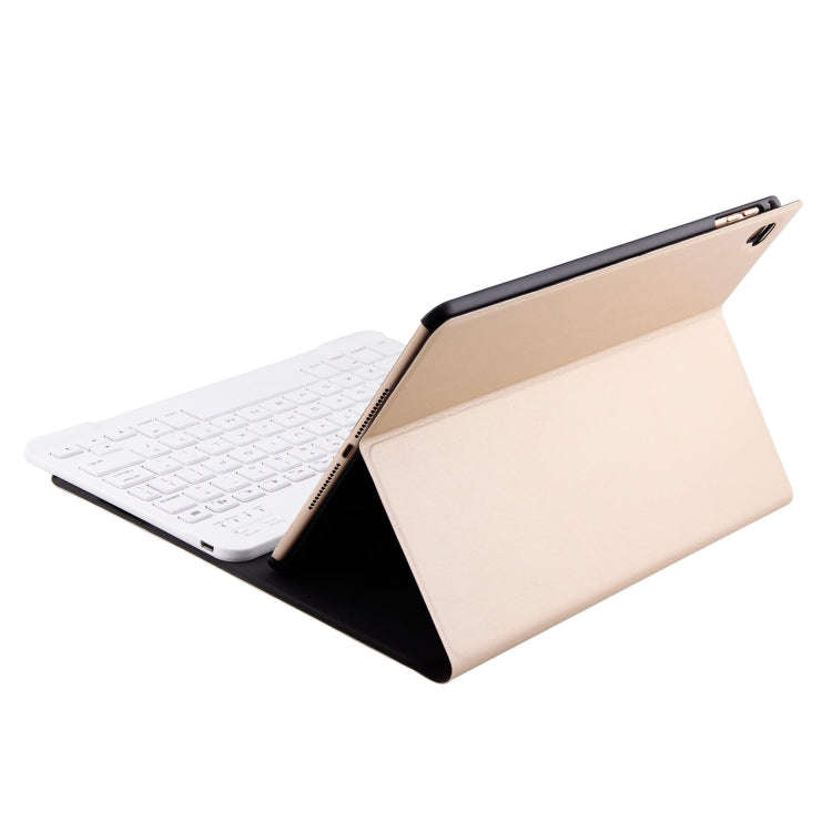 FT-1030 Bluetooth 3.0 ABS Brushed Texture Keyboard + Skin Texture Leather Tablet Case for iPad Ai...