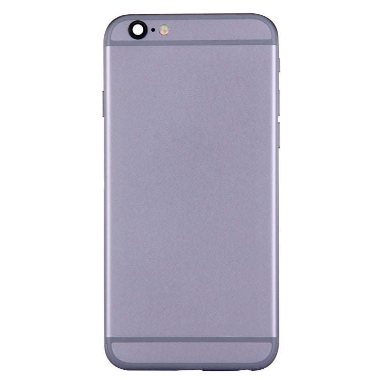 Full Housing Back Cover with Power Button & Volume Button Flex Cable for iPhone 6(Grey)