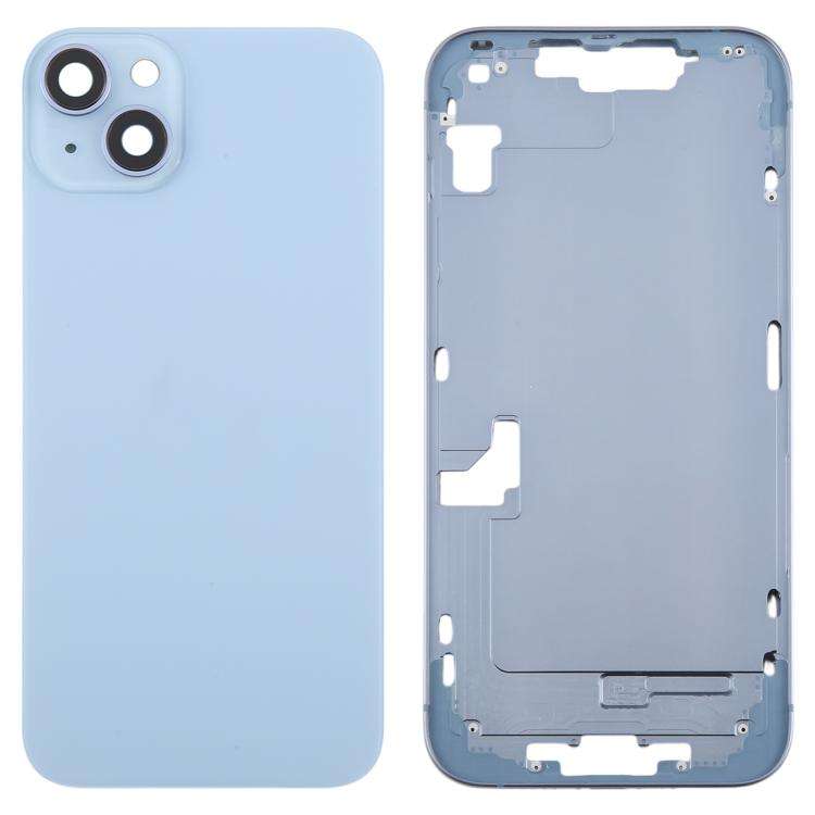 For iPhone 14 Plus China Version Battery Back Cover with Middle Frame(Blue)