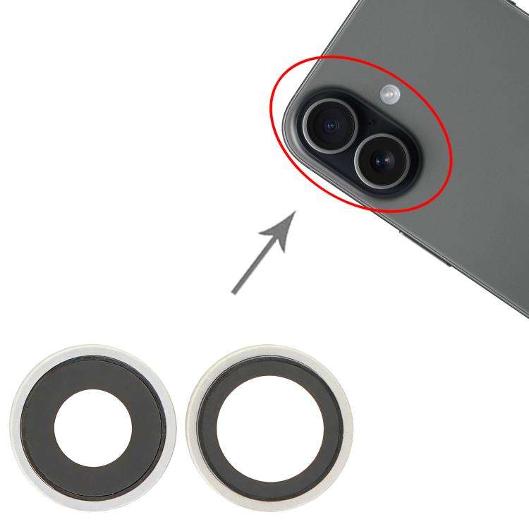 For iPhone 17 Rear Camera Lens Cover (Silver)