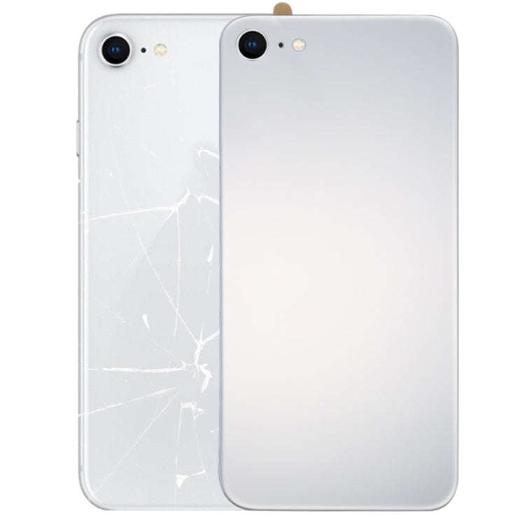 Glass Mirror Surface Battery Back Cover for iPhone 8 (Silver)