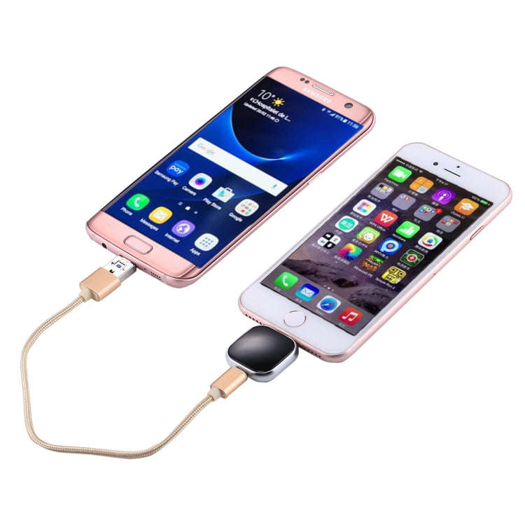 RQW-18S 8 Pin 16GB Multi-functional Flash Disk Drive with USB / Micro USB to Micro USB Cable(Black)