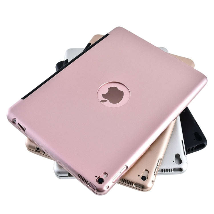 For iPad Pro 9.7 inch / iPAD Air 2 Horizontal Flip Tablet Case + Bluetooth Keyboard(Rose Gold)