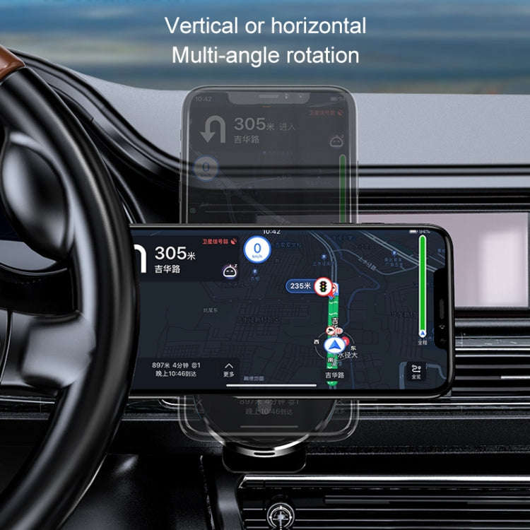 JJT-968 15W Max Output Magnetic Car Air Outlet Bracket Wireless Charger(Black)
