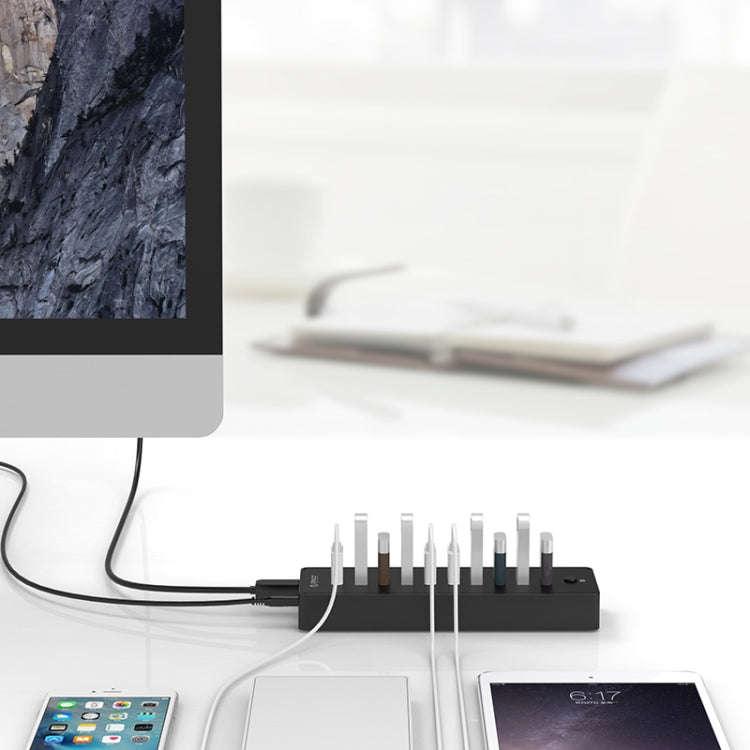 ORICO P10-U3-V1 10 USB 3.0 Ports HUB, Specification: EU Plug