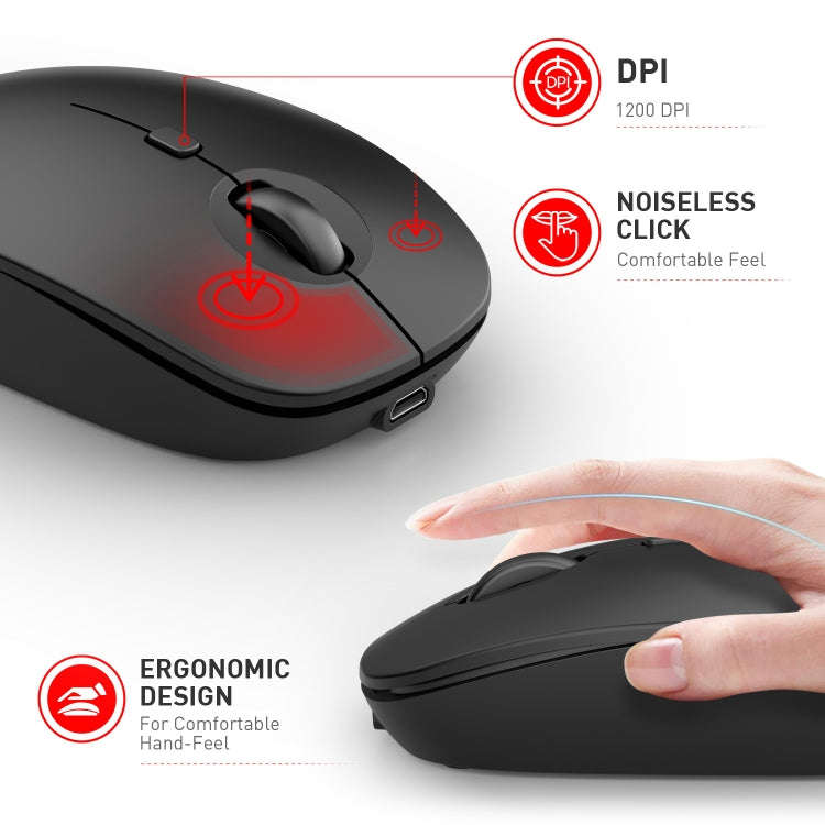 MKESPN 859 2.4G Wireless Mouse (Pink)