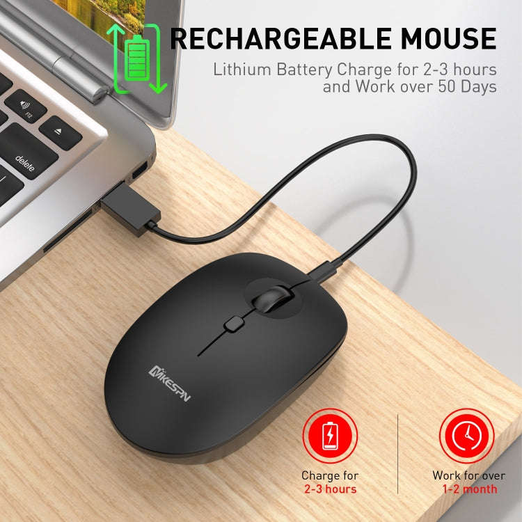 MKESPN 859 2.4G+BT5.0+BT3.0 Three Modes Wireless Mouse (White)