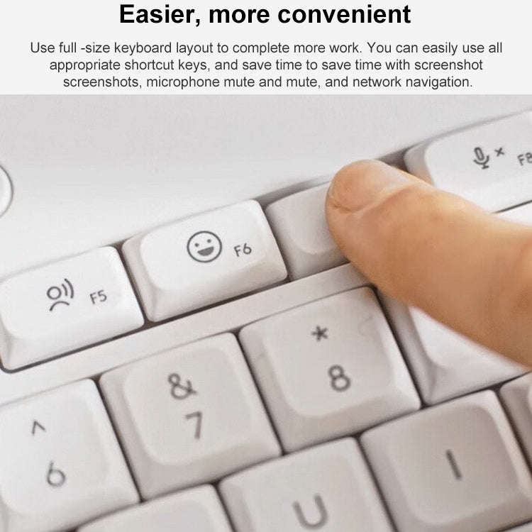 Logitech K650 Wireless Bluetooth Dual Mode Silent Keyboard (White)