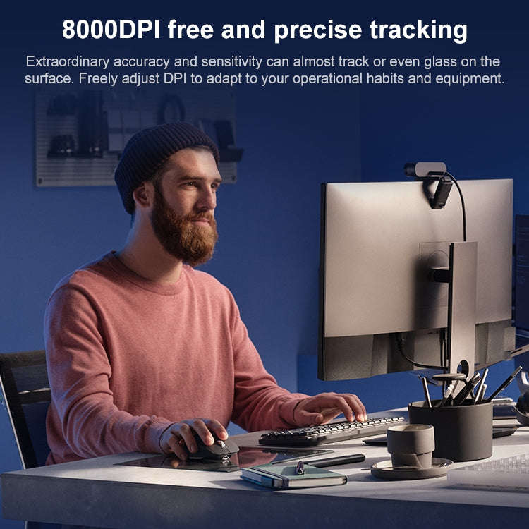 Logitech MX Master 3s 8000DPI 2.4GHz Ergonomic Wireless Bluetooth Dual Mode Mouse (White)