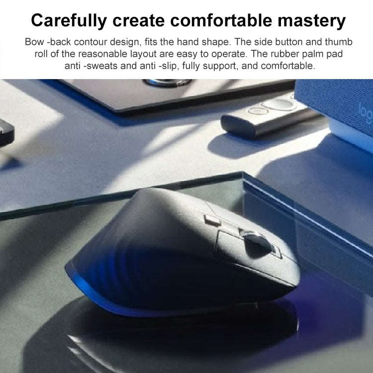 Logitech MX Master 3s 8000DPI 2.4GHz Ergonomic Wireless Bluetooth Dual Mode Mouse (White)