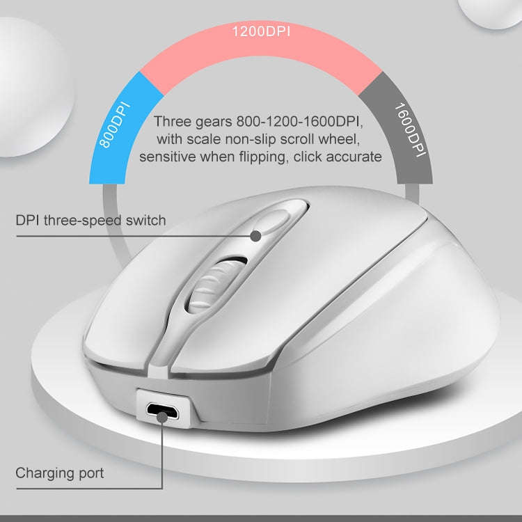 ZGB 361 2.4G Wireless Chargeable Mini Mouse 1600dpi (Black)