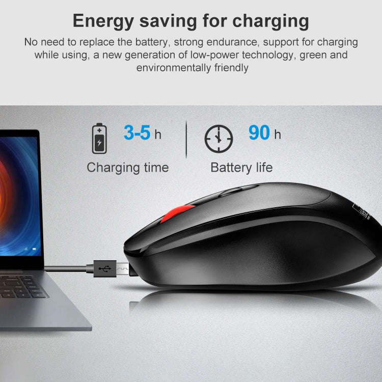 ZGB 361 2.4G Wireless Chargeable Mini Mouse 1600dpi (Black)