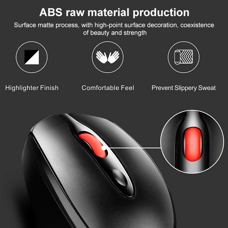 ZGB 361 2.4G Wireless Chargeable Mini Mouse 1600dpi (Black)