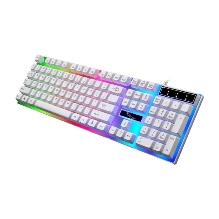 ZGB G21 104 Keys USB Wired Mechanical Feel Colorful Backlight Office Computer Keyboard Gaming Key...