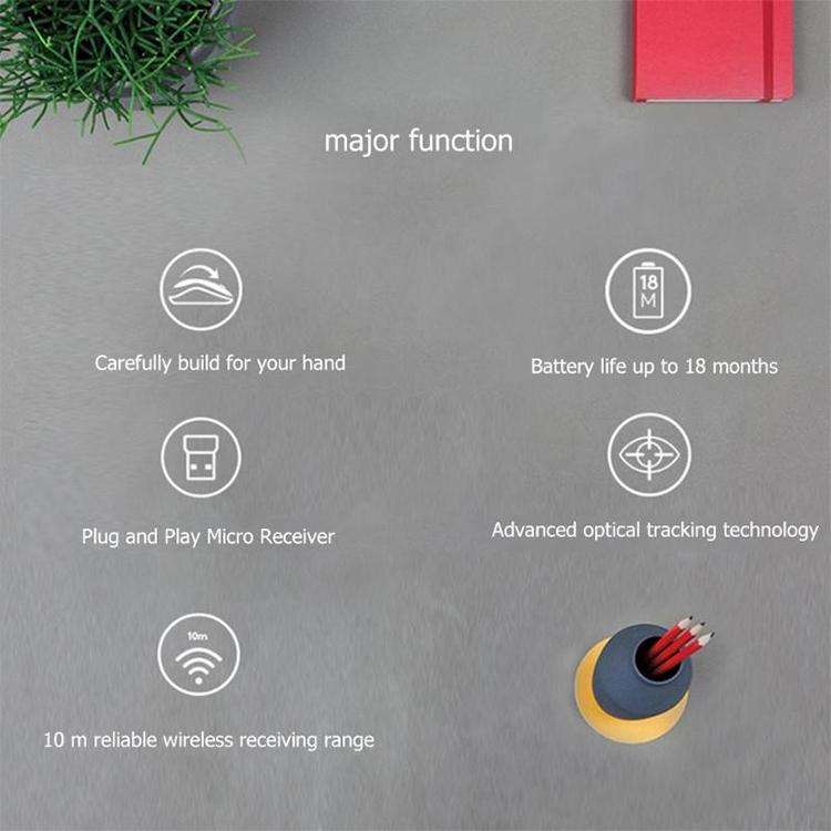 Logitech M280 2.4GHz 3-keys 1000DPI Wireless Optical Mouse, Wireless Range: 10m (Red)
