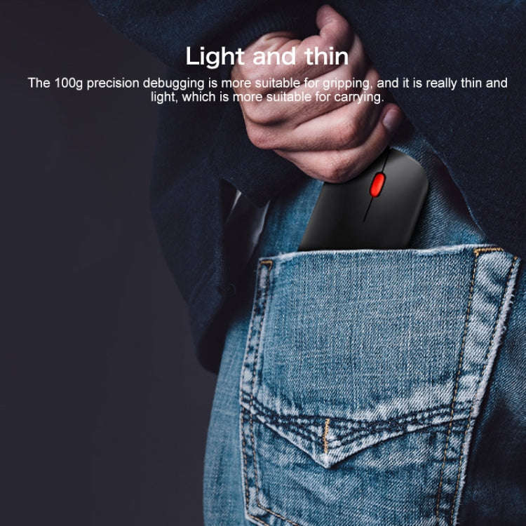 Lenovo thinkplus Bluetooth 4.0 Portable Wireless Bluetooth Mouse (Black)