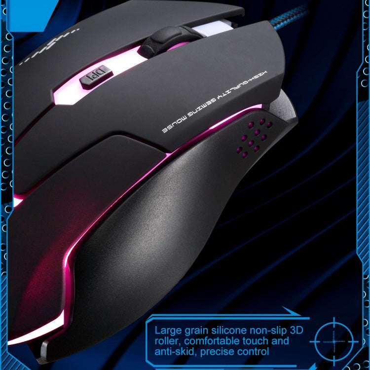 Chasing Leopard T7 USB 6-keys 2400DPI Three-speed Adjustable Backlight Wired Optical Gaming Mouse...