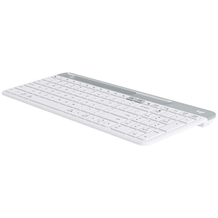 Logitech K580 Dual Modes Thin and Light Multi-device Wireless Keyboard with Phone Holder (White)