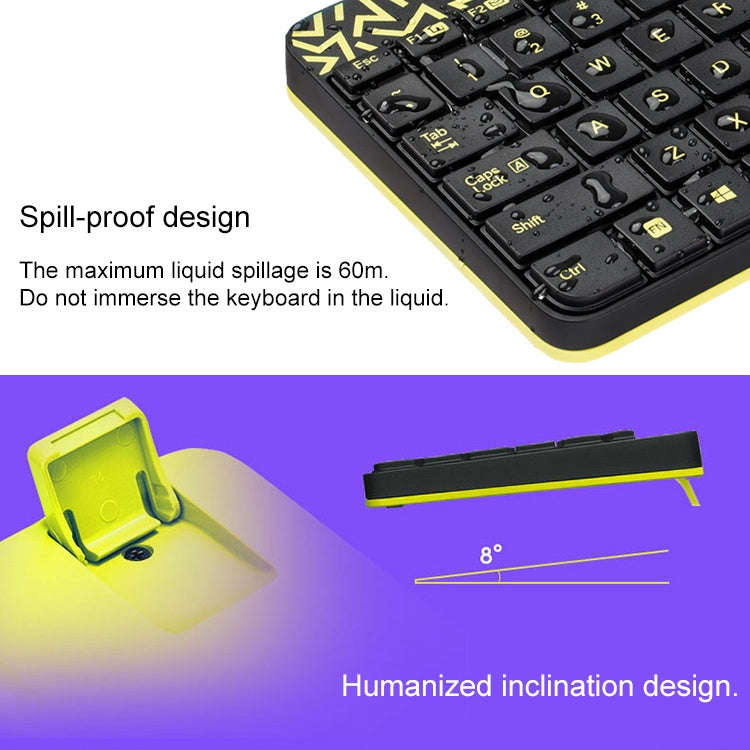 Logitech MK240 Nano Wireless Keyboard and Mouse Set (White)