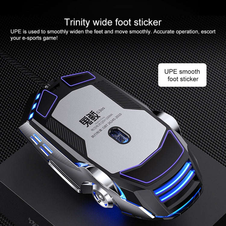 YINDIAO 3200DPI 4-modes Adjustable 7-keys RGB Light Wired Gaming Mechanical Mouse, Style: Audio V...