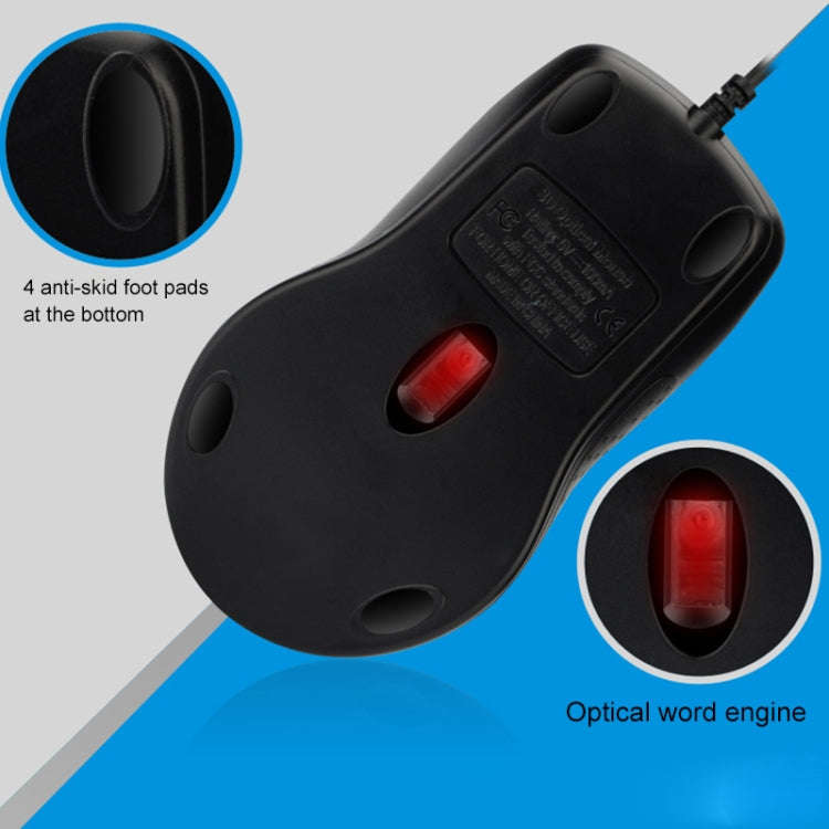 ZGB 512C USB Wired Computer Mouse(Black)