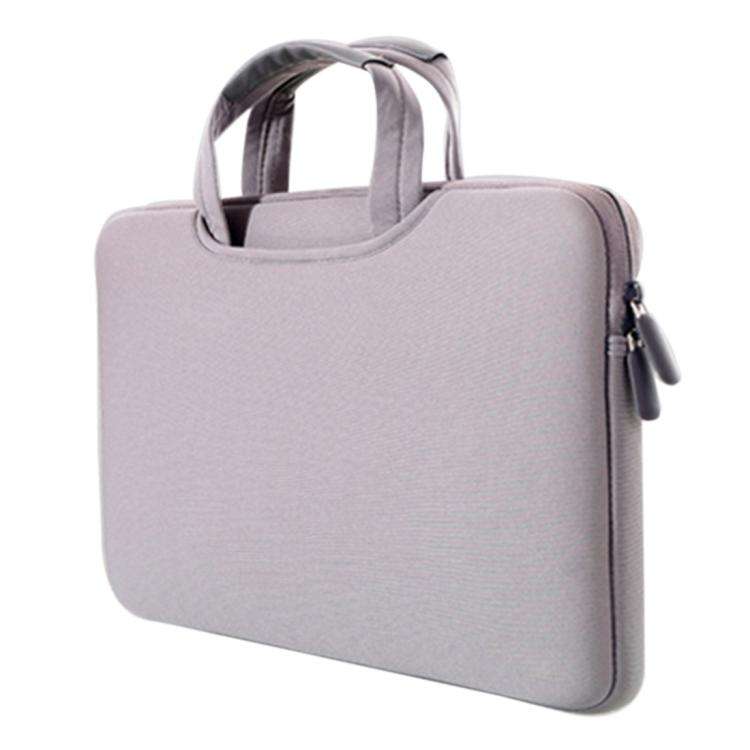 15.6 inch Portable Air Permeable Handheld Sleeve Bag for Laptops, Size: 41.5x30.0x3.5cm(Grey)