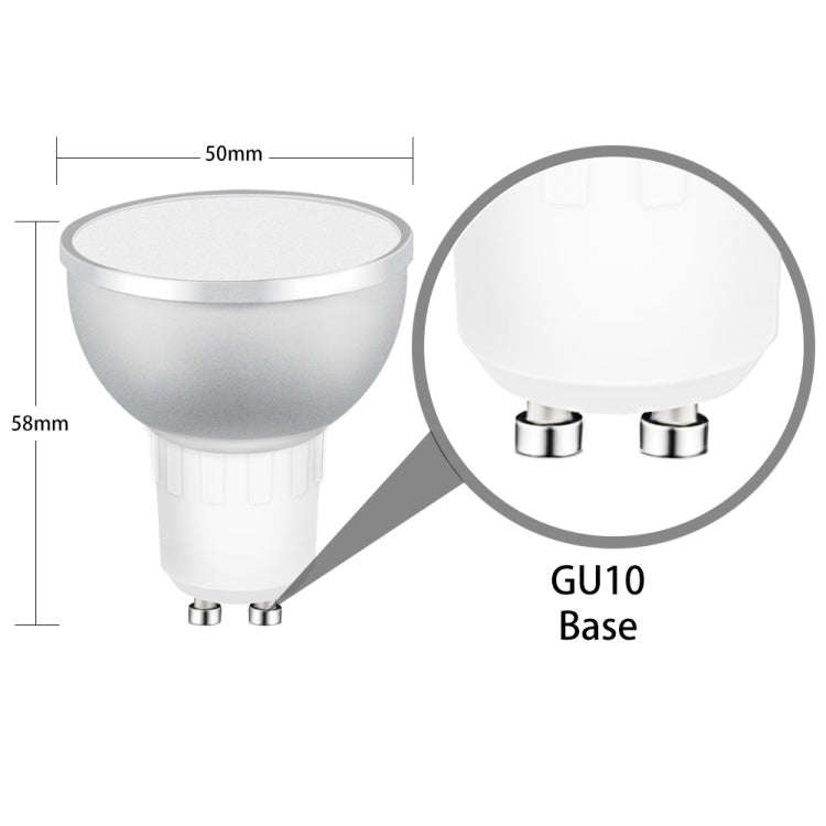 GU10 5W RGB Dimming WIFI Smart LED Light Bulb Energy Saving Light (Colorful Light)